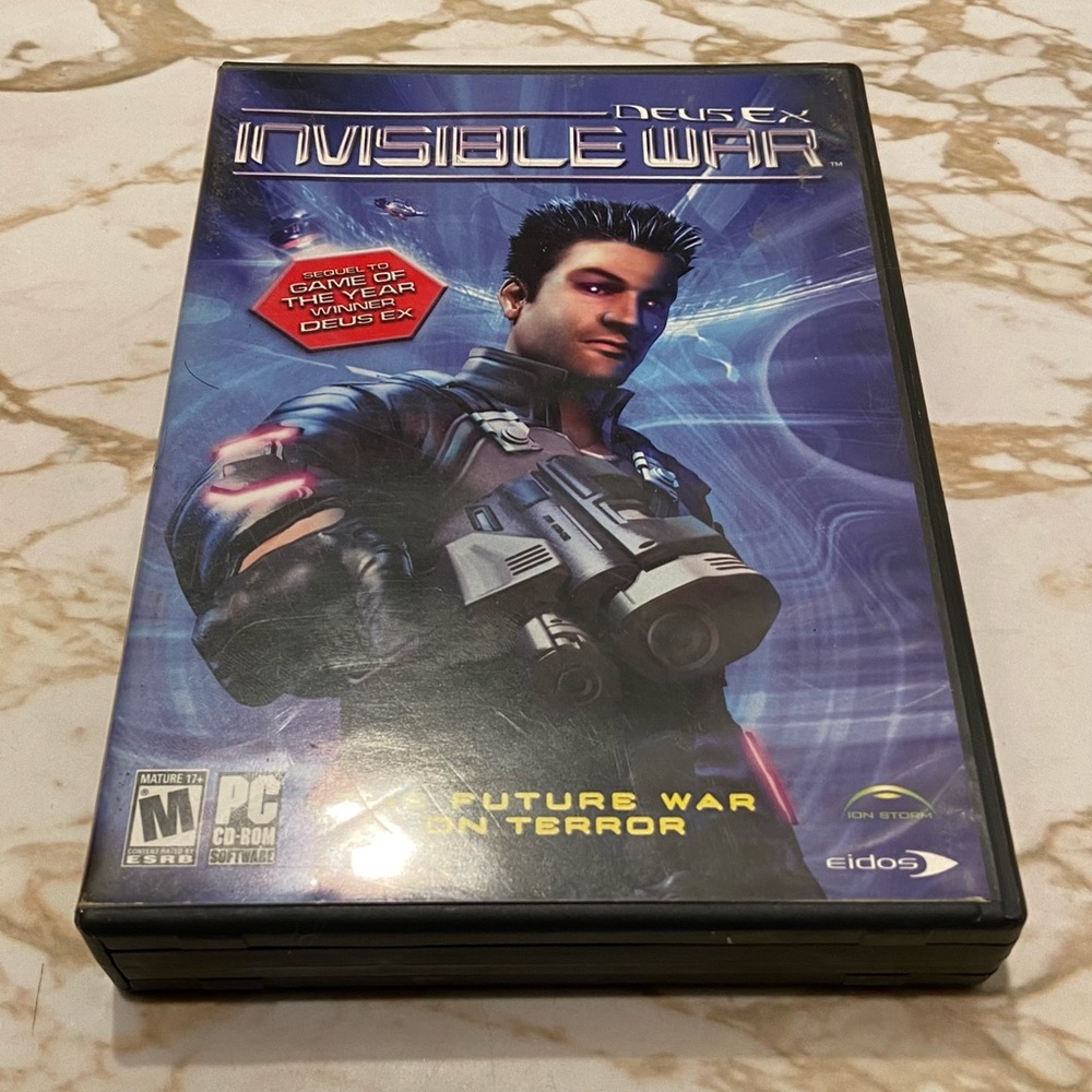 Deus Ex Invisible War PC Game Computer - Install Disc Only - With Manual Windows